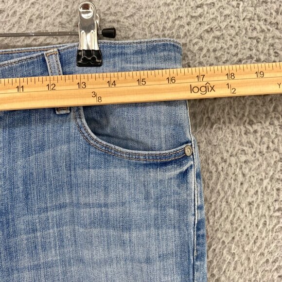 LOFT Jeans Womens 29 8 Blue Flare Light Wash Denim Button Fly Stretch Everyday - Picture 5 of 11